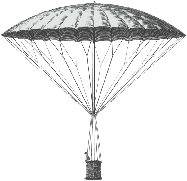 Frameless parachute